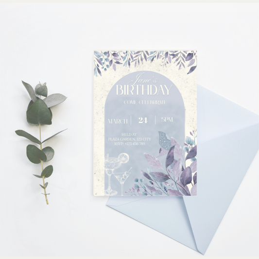 Elegant Botanical Invitation
