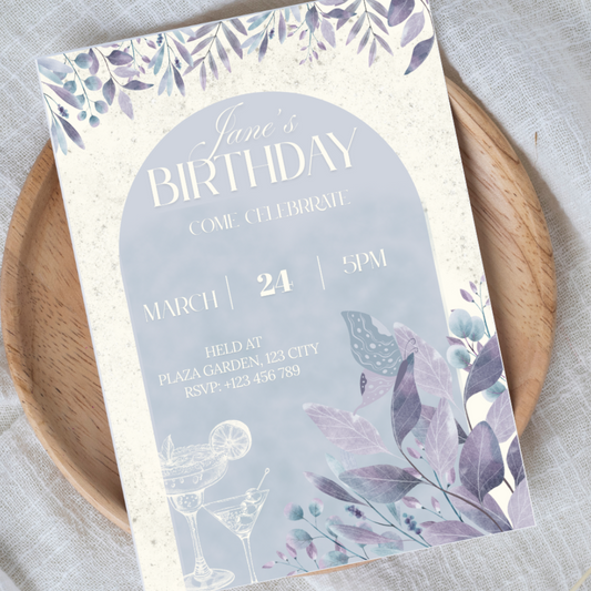 Elegant Botanical Invitation